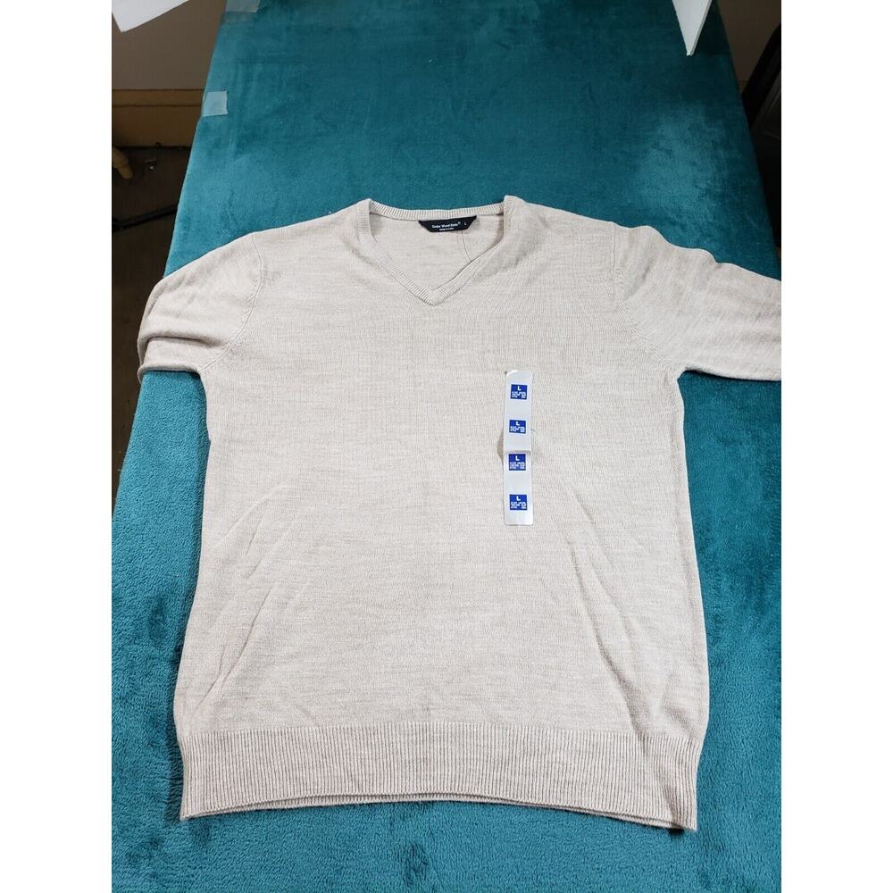 Primark Cedarwood State Sweater Sz Large Mens Gray Long Sleeve V-Neck NWT